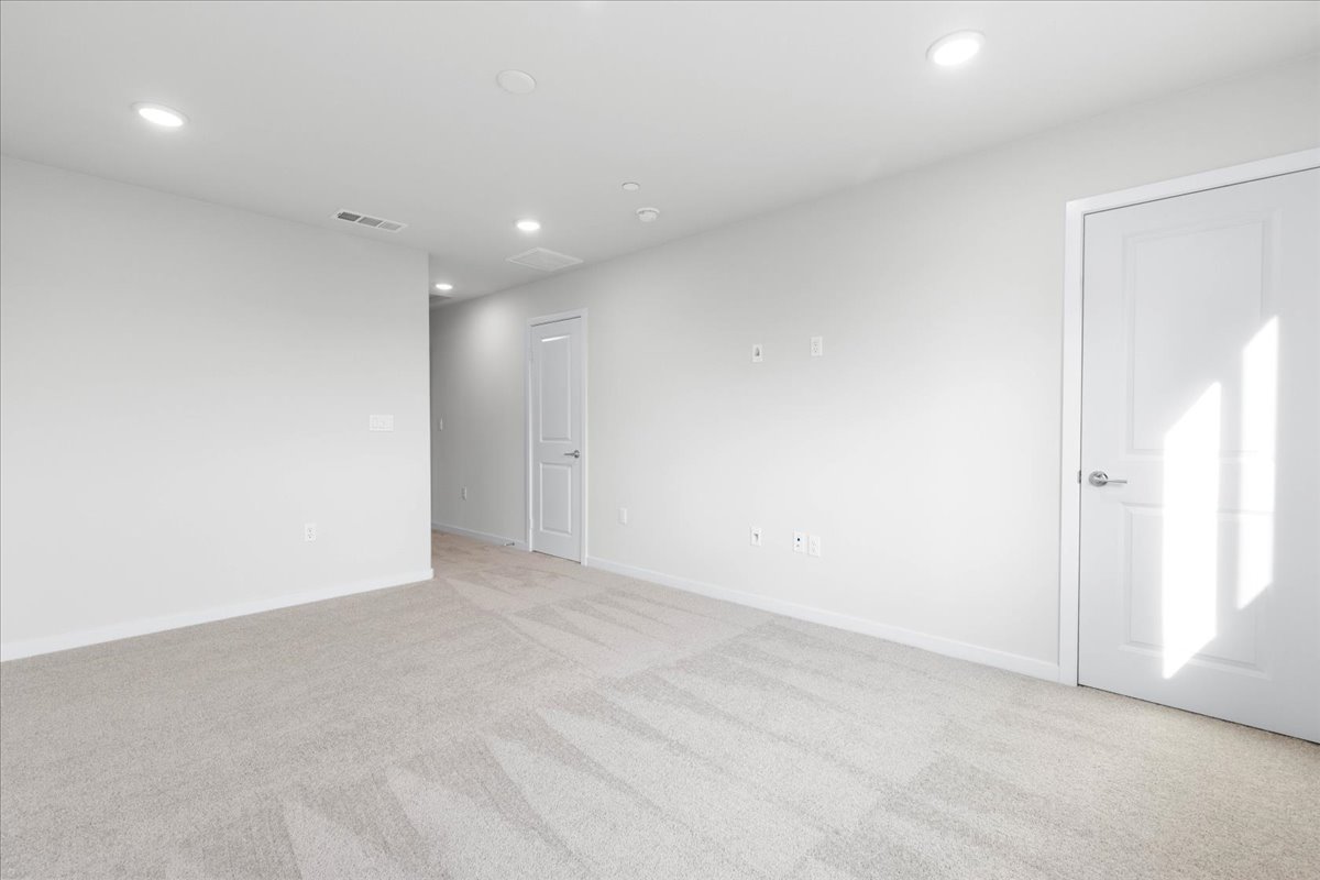 A room with white doors.