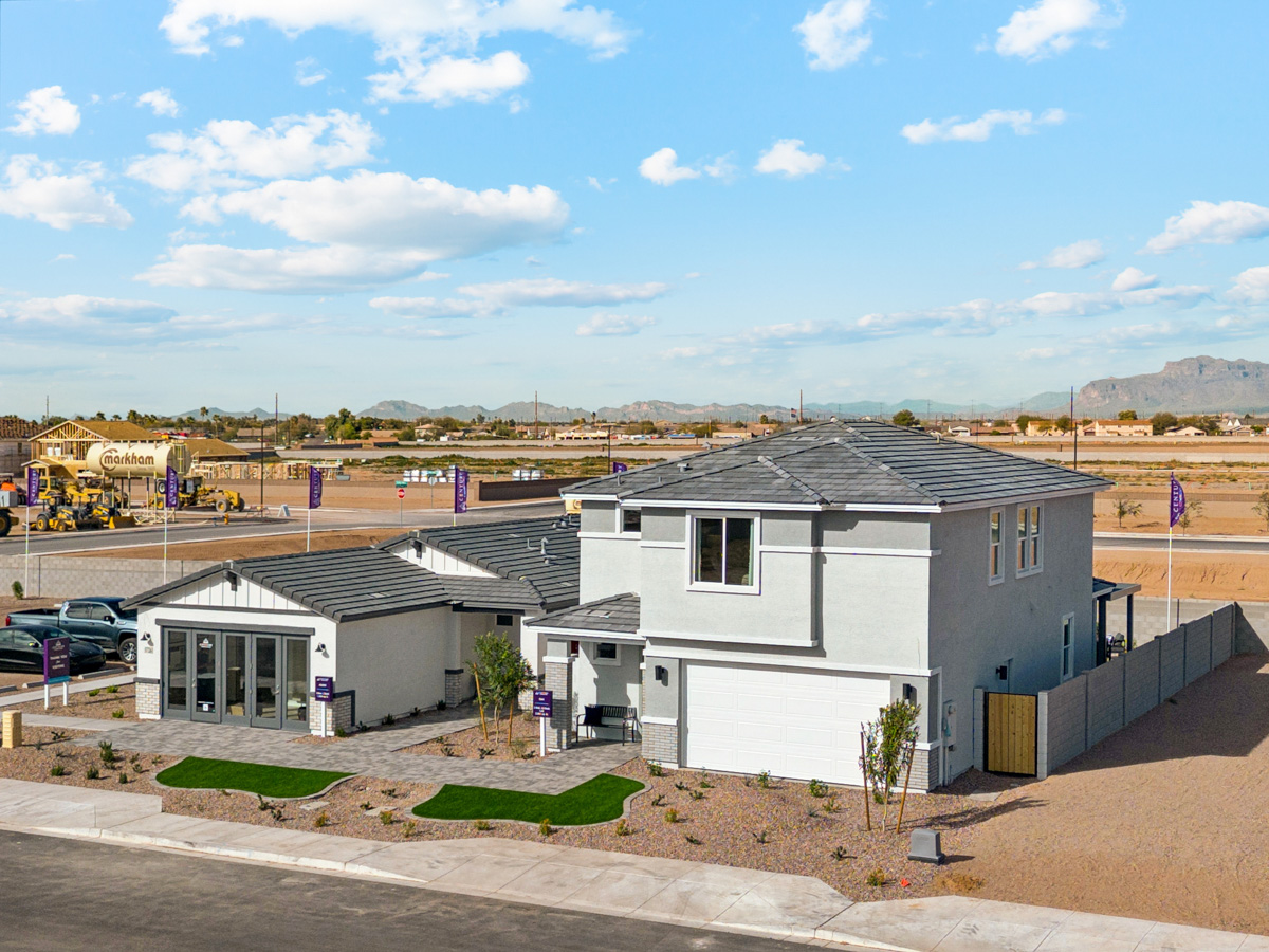 A group of buildings.