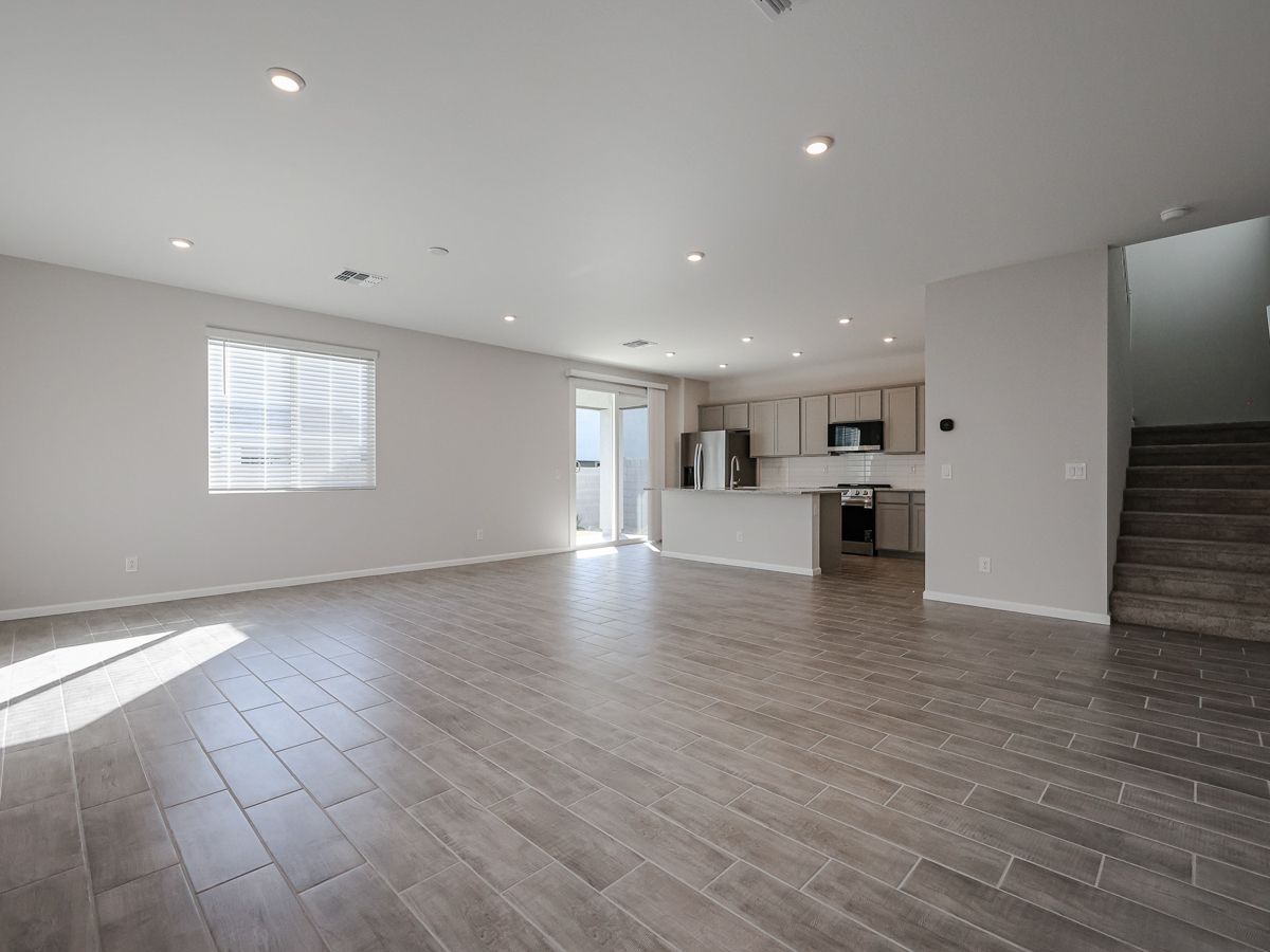 A large empty kitchen.