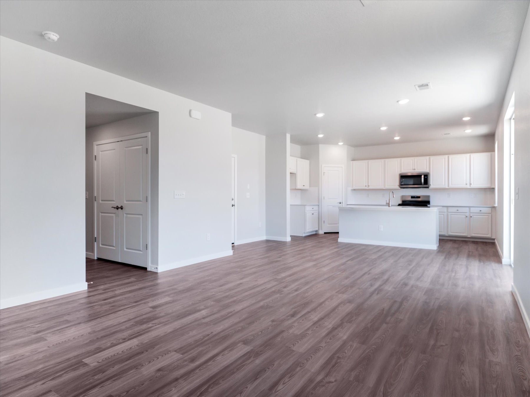 A large empty kitchen.