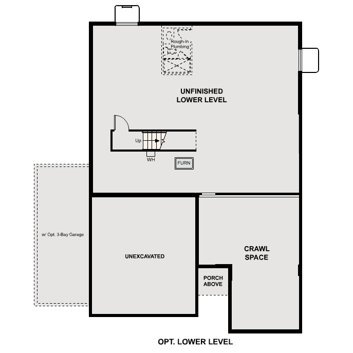 Diagram. Cimarron Floorplan standard basement