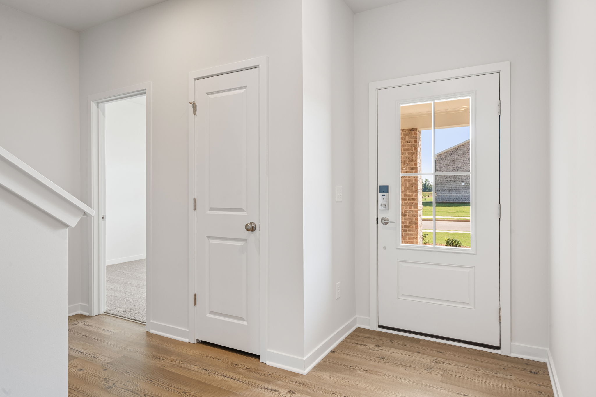 A room with white doors.