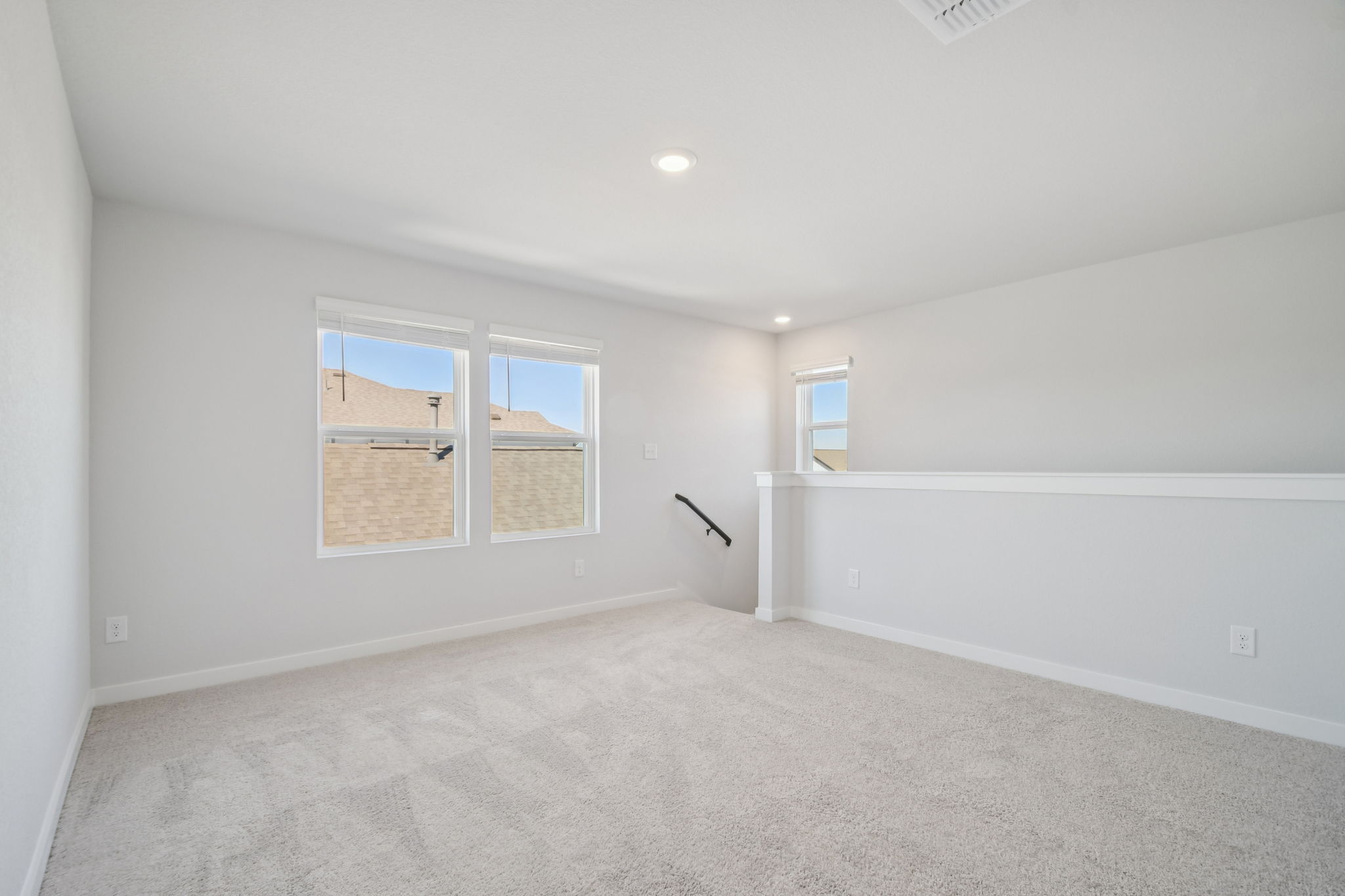 A room with white walls.