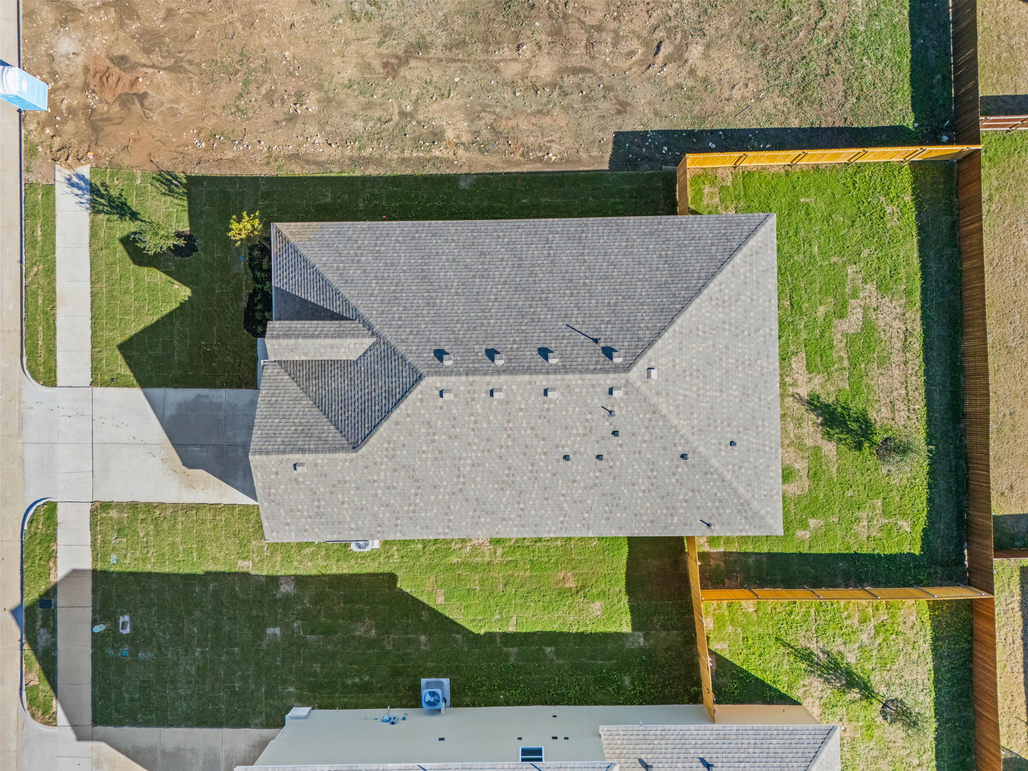 A drawing of a house.