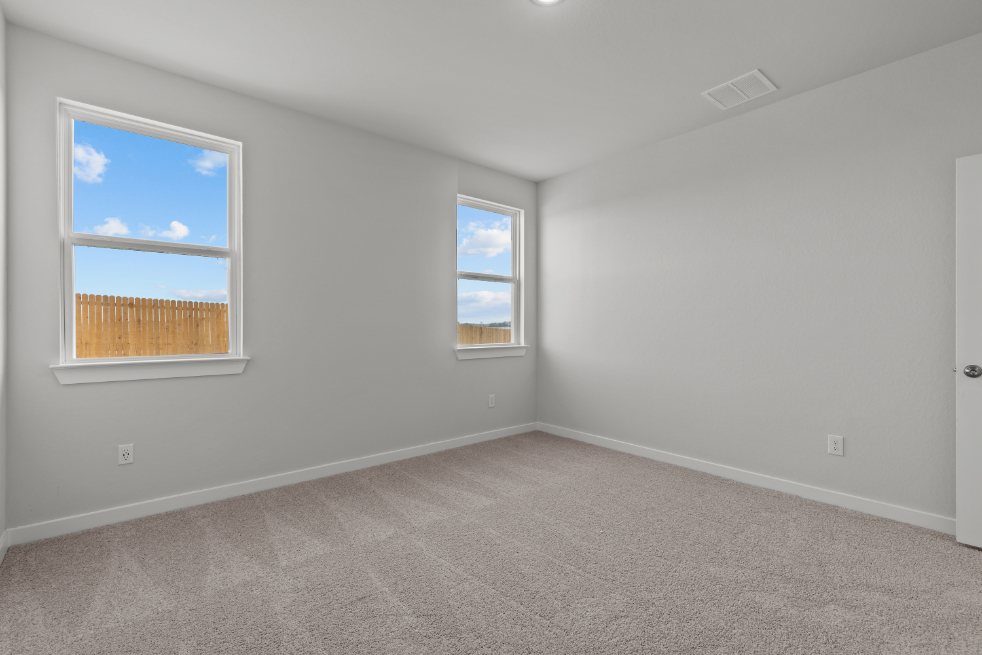 A room with windows.