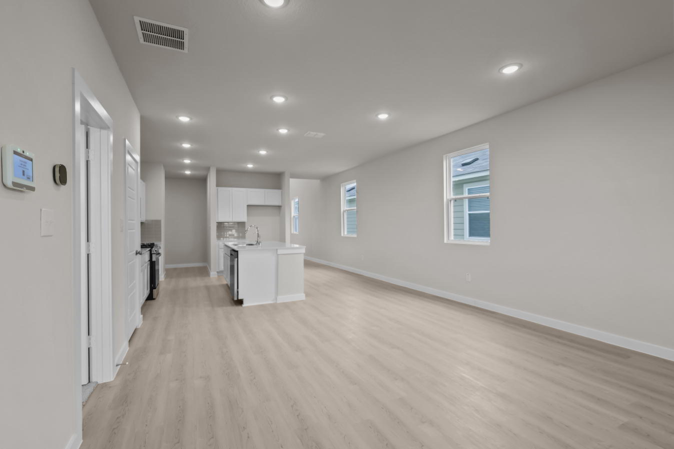 A large empty room.