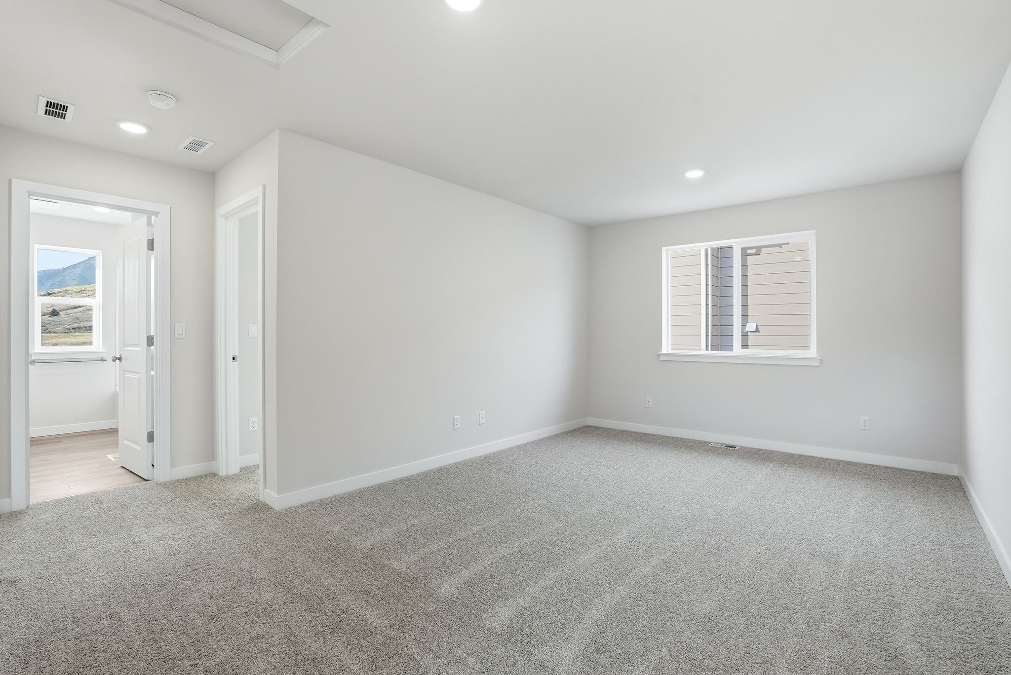 A room with white walls.